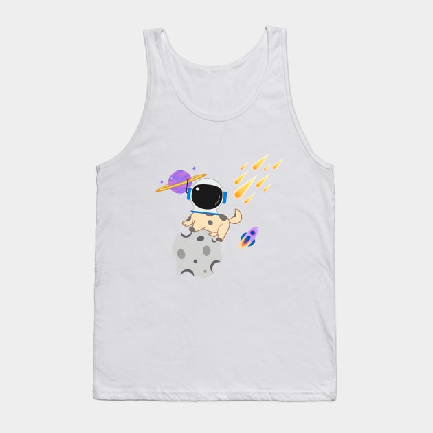 Astronaut Dog Tank Top by Desert Boy